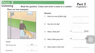 Starters 1 - Test 2 - Part 2 (old)
