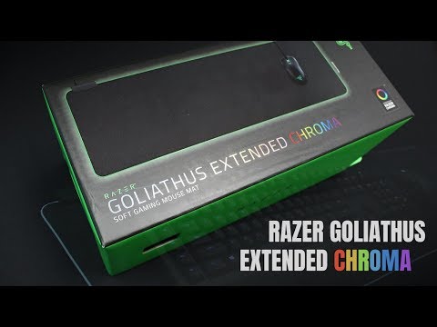 Pelės kilimėlis Razer Goliathus Chroma Mercury White Extended video