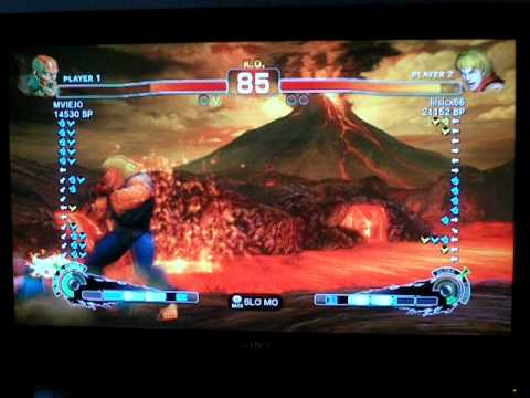 SSF4 - MVIEJO *Dhalsim* vs lilsicx66 *Ken* - XBL Ranked Match 1 of 2
