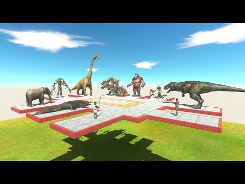 Battle Royale in Sky - Animal Revolt Battle Simulator