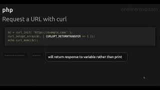 Request a URL with curl
