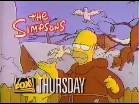 The Simpsons Fox Promo (1993): “Homer the Heretic“ (S04E03) (10 second)