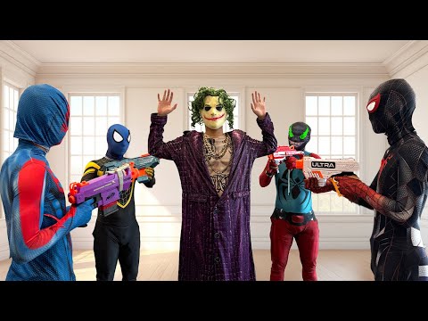 SUPERHERO's Story || Rescue BLACK Spider-man From JOKER Team..?? ( Funny, Action )