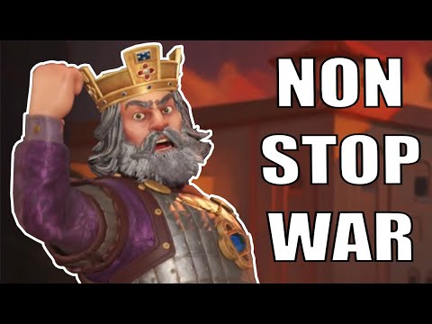 Civ 6 | NON STOP WAR – The Best Civ VS Max Difficulty AI (#1 Deity ++ Byzantium Civilization VI)