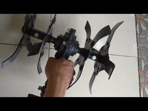 Head Whelder Cakar Mini Tiller Head Penyiang Gulma Paddy Wheel
