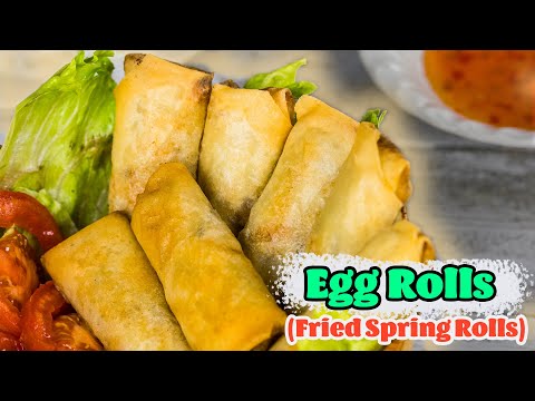 Homemade Egg Rolls Recipe with Shrimp (Vietnamese Fried Spring Rolls)