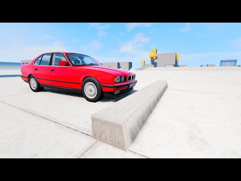 Cars vs square speed Bump. BeamNG Drive