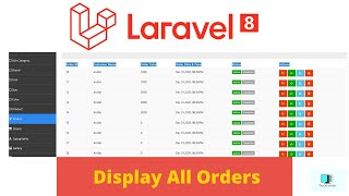 display customer order on admin panel | Laravel Tutorial Bangla