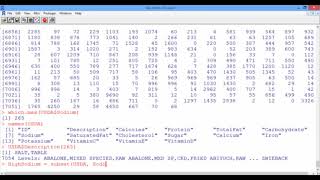 1.4.4 R1. Understanding Food - Video 3: Data Analysis