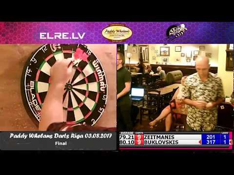 Paddy Whelan`s Darts Riga 03.08.2017 - final