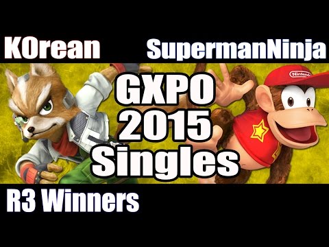 GXPO15 Singles: SSB Wii U - WR3 - K0rean vs SupermanNinja