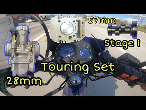 RS125 TOURING SET UP 57mm block 5.5 cam +28mm bigcarb