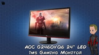 Video thumbnail for AOC G2460VQ6 24" LED 1ms Gaming Monitor (Unboxing With Jacob) by Black Apple Studio