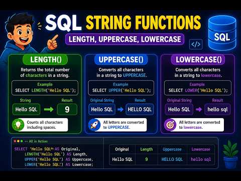 Sql String Functions Explained Length Upper Lower Replace With Examples