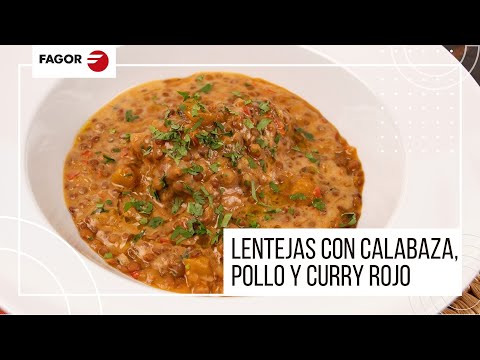 🍛 Lentejas con Calabaza, Pollo y Curry Rojo | Receta Fácil y Saludable con la olla RAPID XPRESS