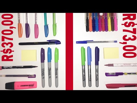 Caro VS barato de papelaria