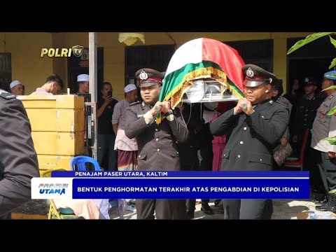 POLRES PPU PENGHORMATAN TERAKHIR ALM AIPTU HANDOKO