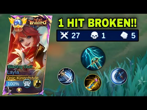 TOP GLOBAL LAYLA BEST BURST CRIT DAMAGE BUILD 1 HIT 2026!!💀 (100% BROKEN) - Mobile Legends