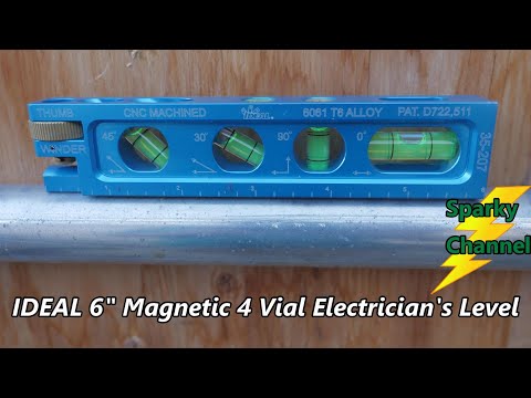 IDEAL 6" Magnetic Electrician's Level with 4 Vials and Locking Jaw