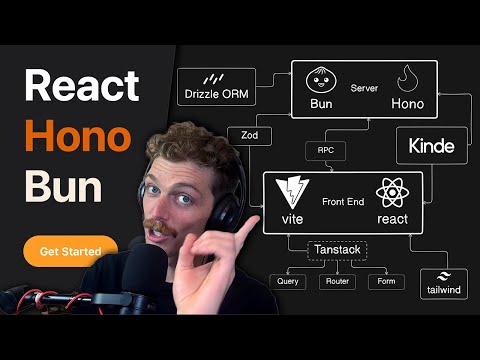 The React, Bun & Hono Tutorial 2024 - Drizzle, Kinde, Tanstack, Tailwind, TypeScript, RPC, & more