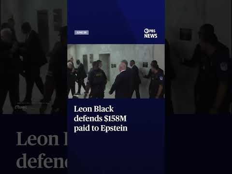 Leon Black defends $158M paid to Epstein