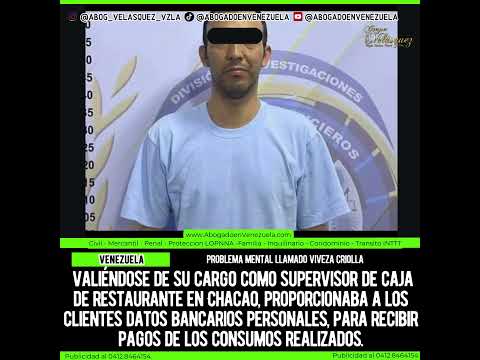 Por fraude, Cicpc detuvo a trabajador de un comercio en Chacao