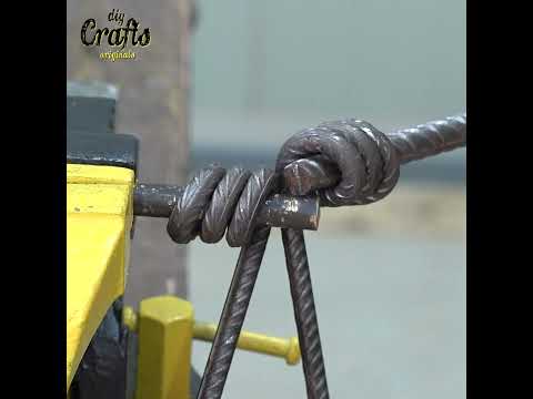 PRUSIK STEEL KNOT BY BENDING REBAR - DIY E CRAFTS
