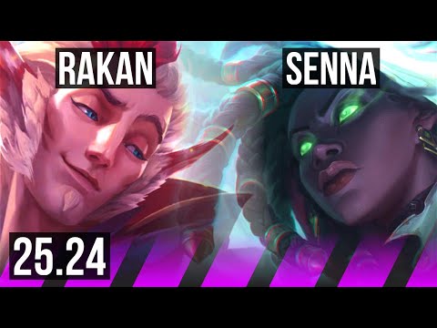 RAKAN & Ziggs vs SENNA & Cassiopeia (SUP) | KR Master | 25.24
