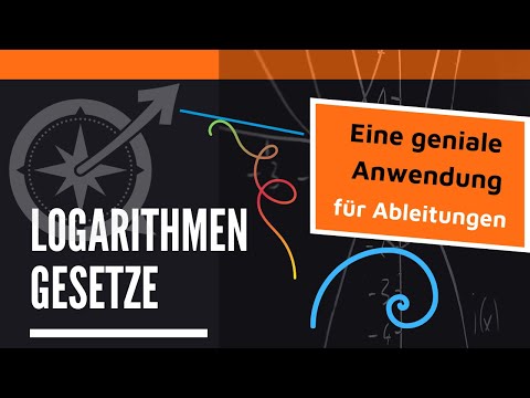 Logarithmengesetze - eine geniale Anwendung für Ableitungen | einfach OHNE Kettenregel | LernKompass