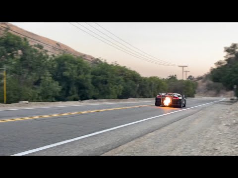 STRAIGHT PIPE MURCIELAGO FLAMES!! F1 SOUND