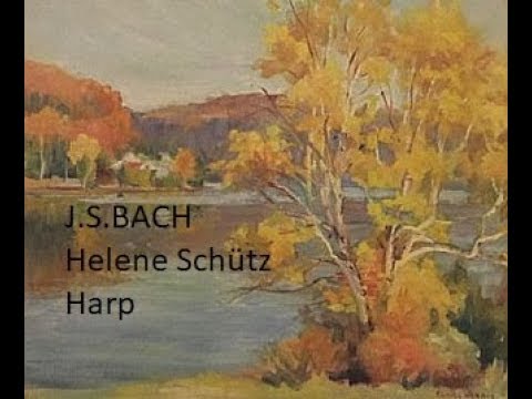 Bach,  Partita No.1,  BWV 825, HARP,  Helene Schütz (complete)
