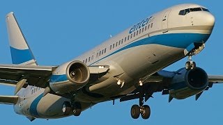 preview picture of video 'Enter Air B737-800 & Air Corsica ATR72 at Clermont-Fd Auvergne Airport !'