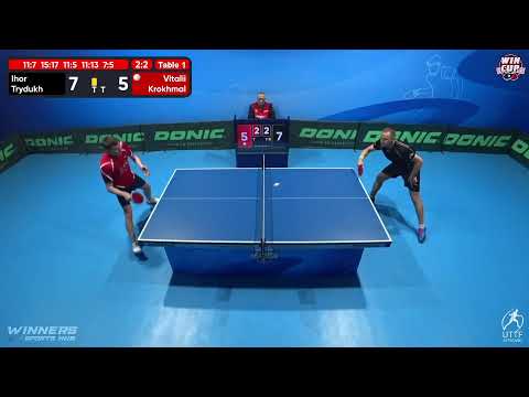 11:30 Ihor Trydukh 2-3 Vitalii Krokhmal West 1 WIN CUP 28.11.2022 | TABLE TENNIS WINCUP