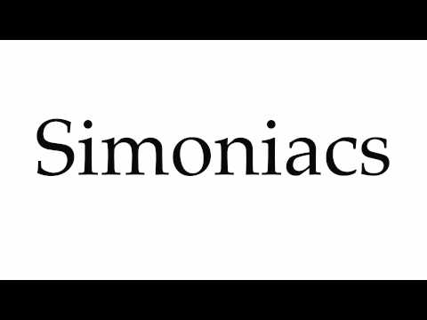 How to Pronounce Simoniacs