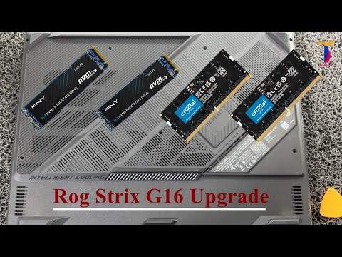 Asus Rog Strix G16 G614JV Ram and SSD upgrade Options | How to upgrade the RAM and SSD ROG Strix