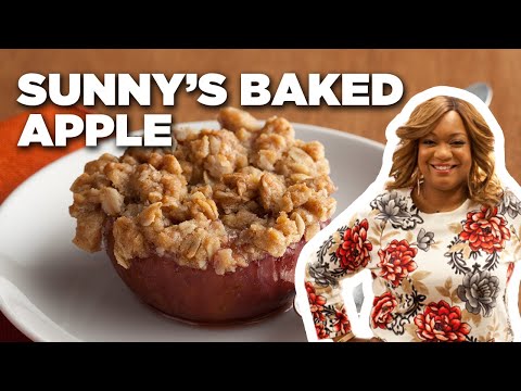 Sunny Anderson's Baked Apples with Crisp Topping | Cooking For Real | Food Network