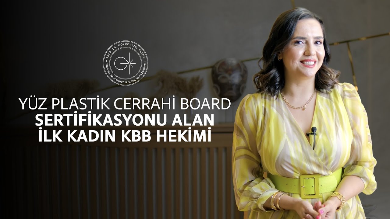 YÜZ PLASTİK CERRAHİ BOARD SERTİFİKASYONU ALAN İLK KADIN KBB HEKİMİ OLMANIN GURURUNU YAŞIYORUM!