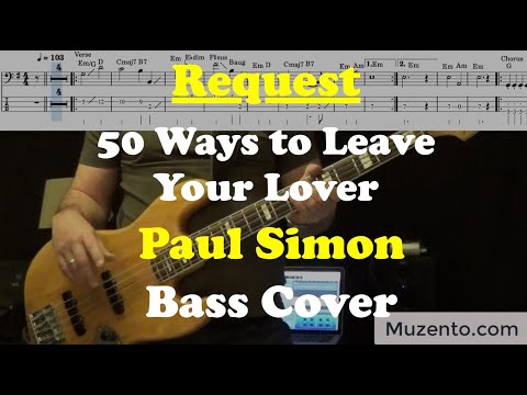 50 Ways to Leave Your Lover   Paul Simon   Bass Cover   Request