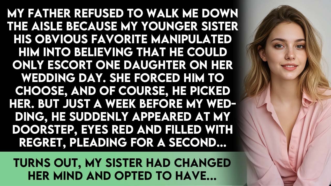 My Dad Chose My Sister Over Me… Then She REPLACED Him Right Before Her Wedding! - Reddit Stories