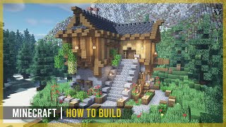 Minecraft How to Build a Medieval House with Interior (Tutorial)