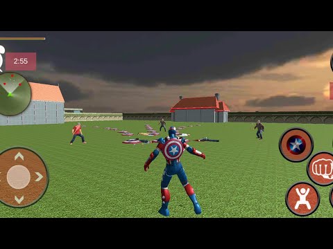 Flying Superhero robot Crime City Battle | Captain Hero Vs Super Villains - Android GamePlay