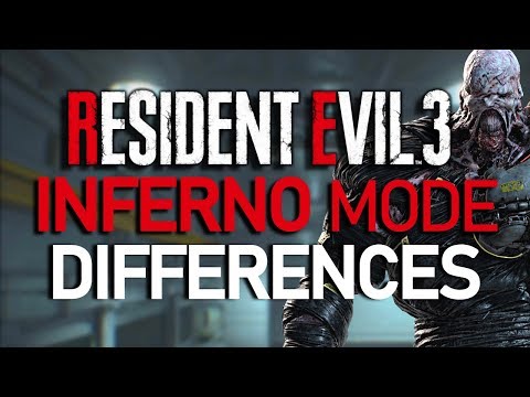 Resident Evil 3 Remake - INFERNO & Nightmare Mode Differences