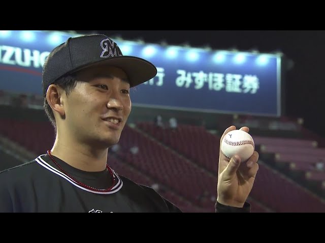 マリーンズ・小島投手ヒーローインタビュー 8/26 E-M