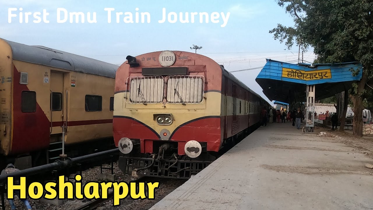 North-Eastern Punjab Ka last Station Hosiharpur To Firozpur Demu Train Journey *Sabse chota Section*