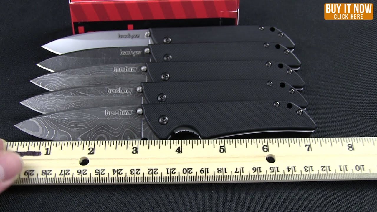 Kershaw Skyline Liner Lock Knife Black G10 (3.125" BlackWash) 1760BW