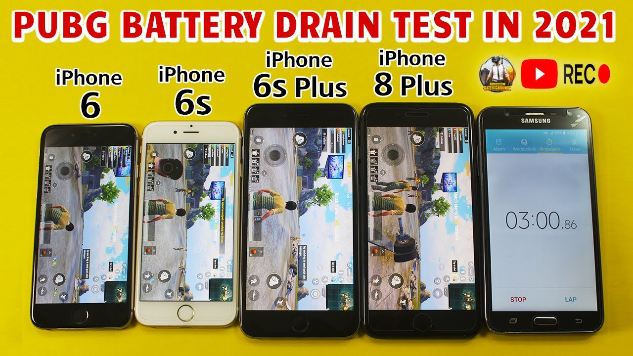 iPhone ios 14 Battery Test 2021 | iPhone 6 vs iPhone 6s vs iPhone 6s Plus vs iPhone 8 Plus in 2021 🔥