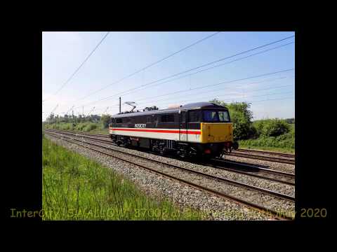 InterCity 'SWALLOW' 87002 at Bamfurlong 20th May 2020
