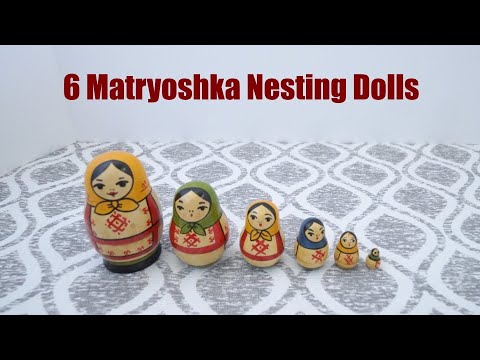 My Nesting Doll Collection #0133 – 6 Matryoshka Nesting Dolls
