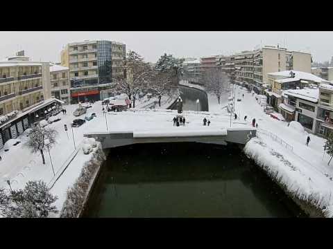 Trikala with snow 11/01/2017