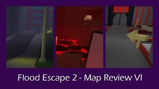 Flood Escape 2 - Map Review 6 [Flash Flood, Erupting Volcano, Tunnels]